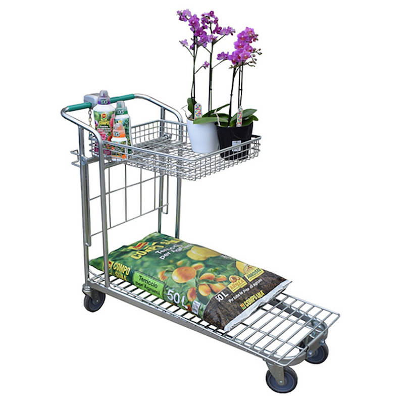 Shopping cart "Garden flor", Size: wheels ø 125 mm, Box: 15 units