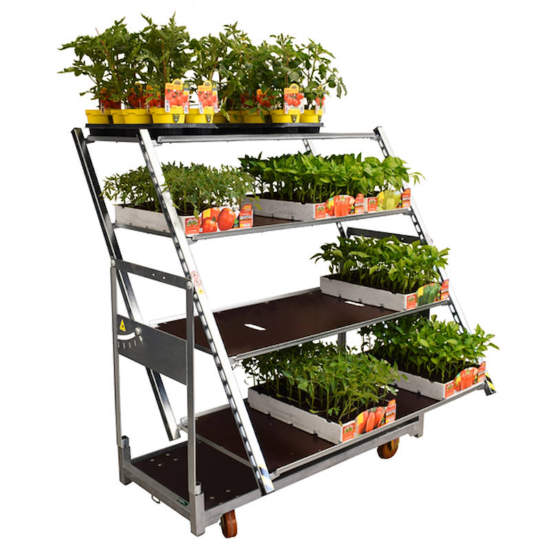 Cabriolet convertible trolley, Optional: Without DC water trays, Box: 4 units