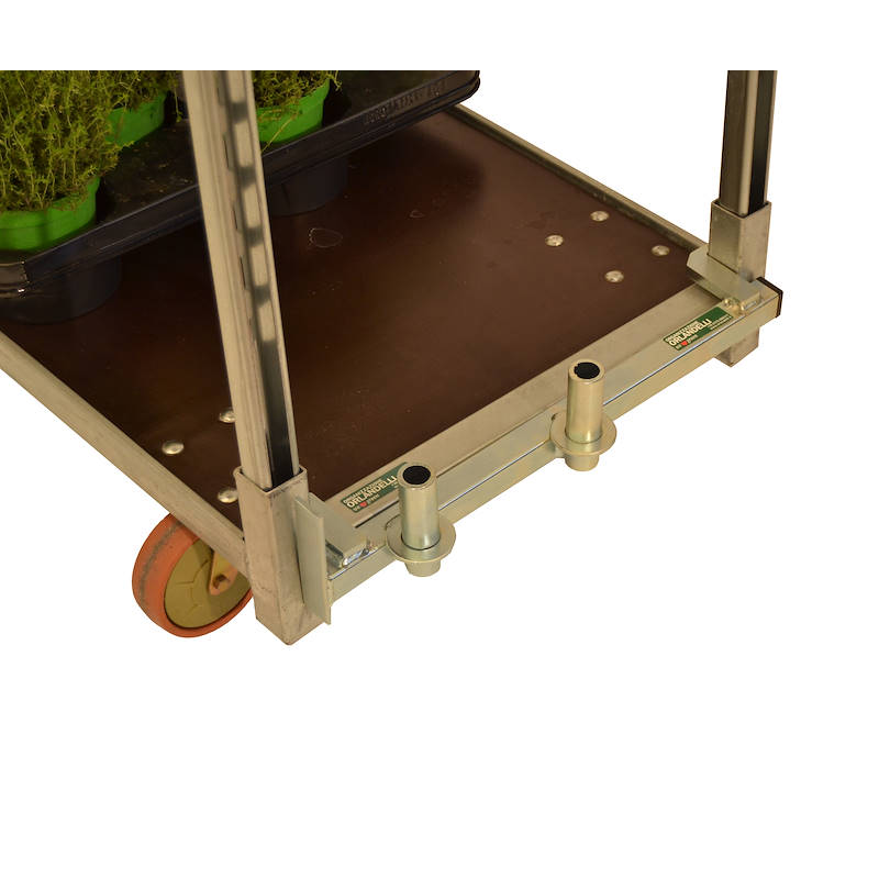 Drawbar and coupling hook for several unistandard carts