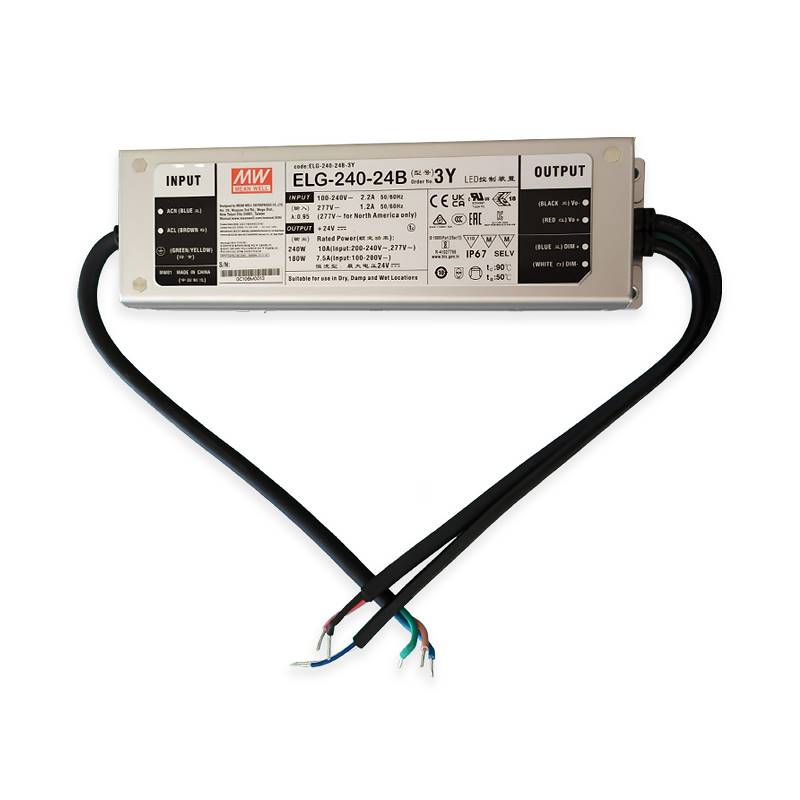 Driver power supply for slim LED lights