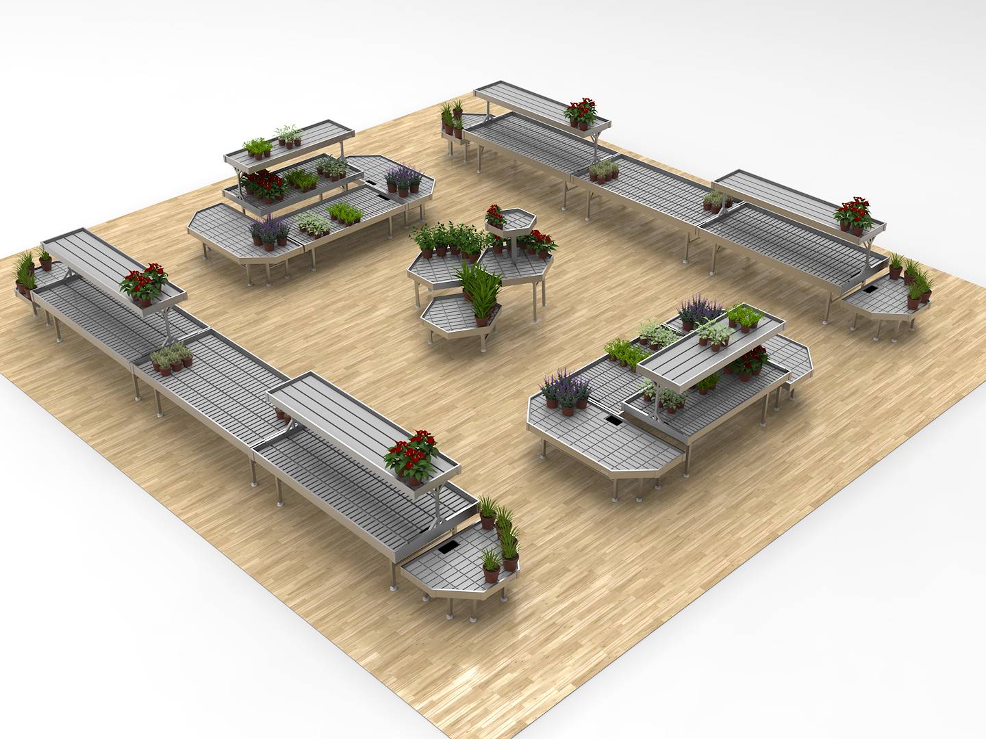 Format SEASONAL PLANTS, Exhibition Set: FLOWERED GONDOLA