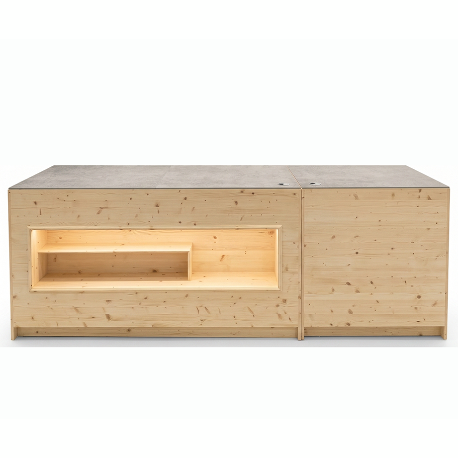 Mara Verbena line packaging area, Size: Wrap Counter