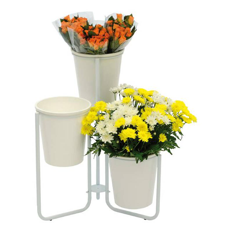 Flora 3 displayer with vases, Box: 3 units