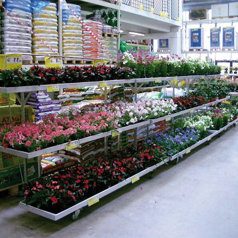 2 level wall display stand