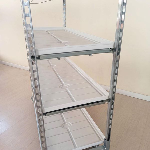 Wire-mesh trolley with LED lights kit for GERMINATION AND GRAFTING