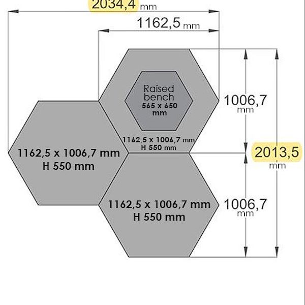 Hexagonal Display Set