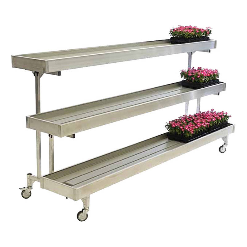Aluminium bench 3 shelves
