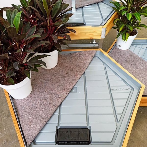 Шестигранный стол деревянная линия AMOR