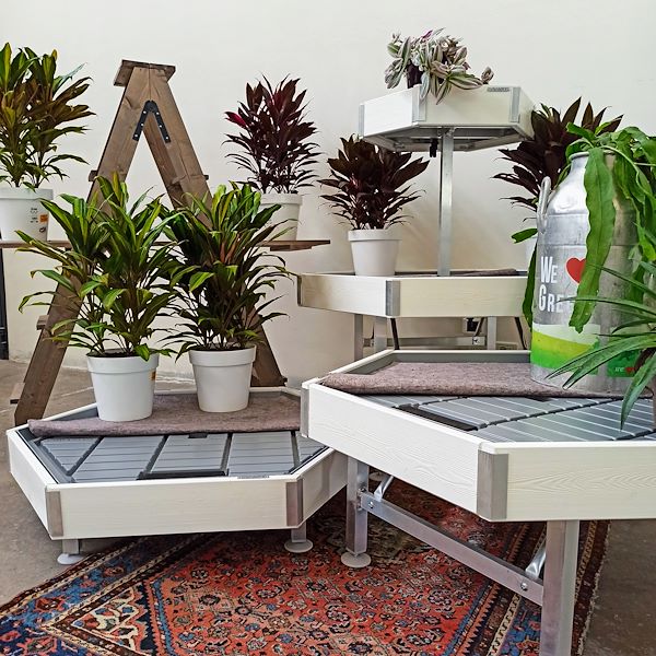 Шестигранный стол деревянная линия AMOR