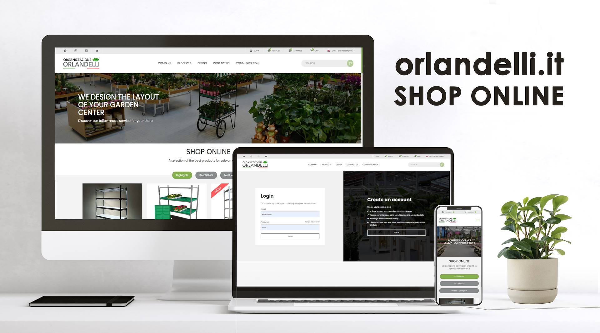 New Headquarter and Website for Organizzazione Orlandelli