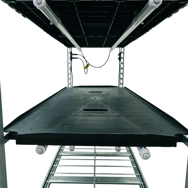 Сетчатая тележка 1350 со светодиодными лампами для проращивания TUBE WHITE PAR