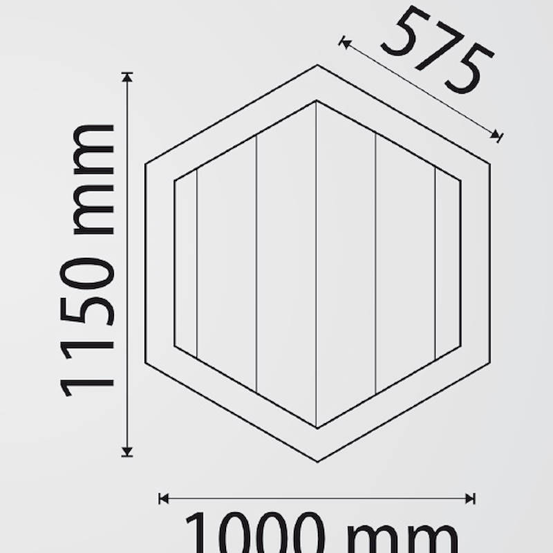 Hexagonal bench