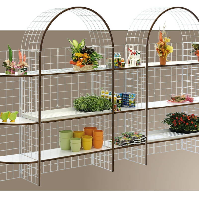 Modular wire-mesh with 2 shelves