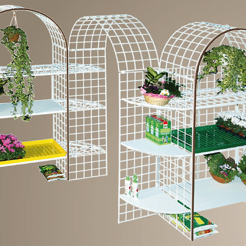 Modular wire-mesh with 3 shelves