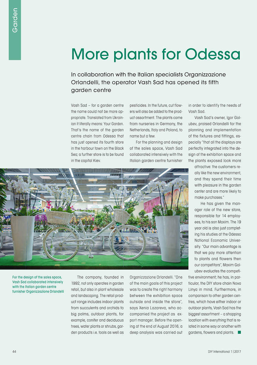 On DIY International: Italian specialists for Vash Sad