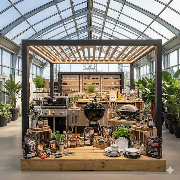 Демонстрационная платформа из натурального дерева