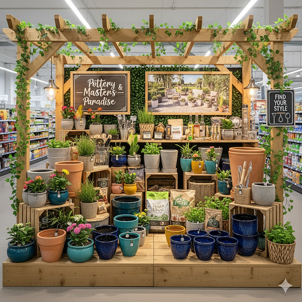 Демонстрационная платформа из натурального дерева