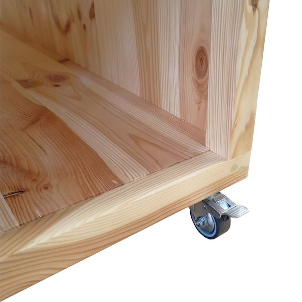 Wood podium with water tray