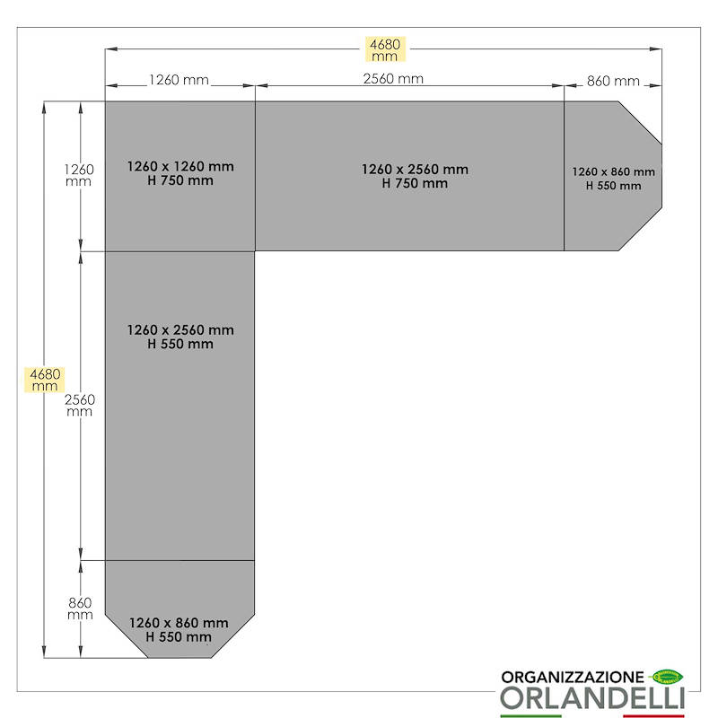 Corner Set wood line AMOR