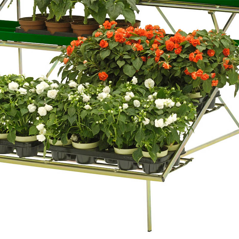 Shelf folding display stand
