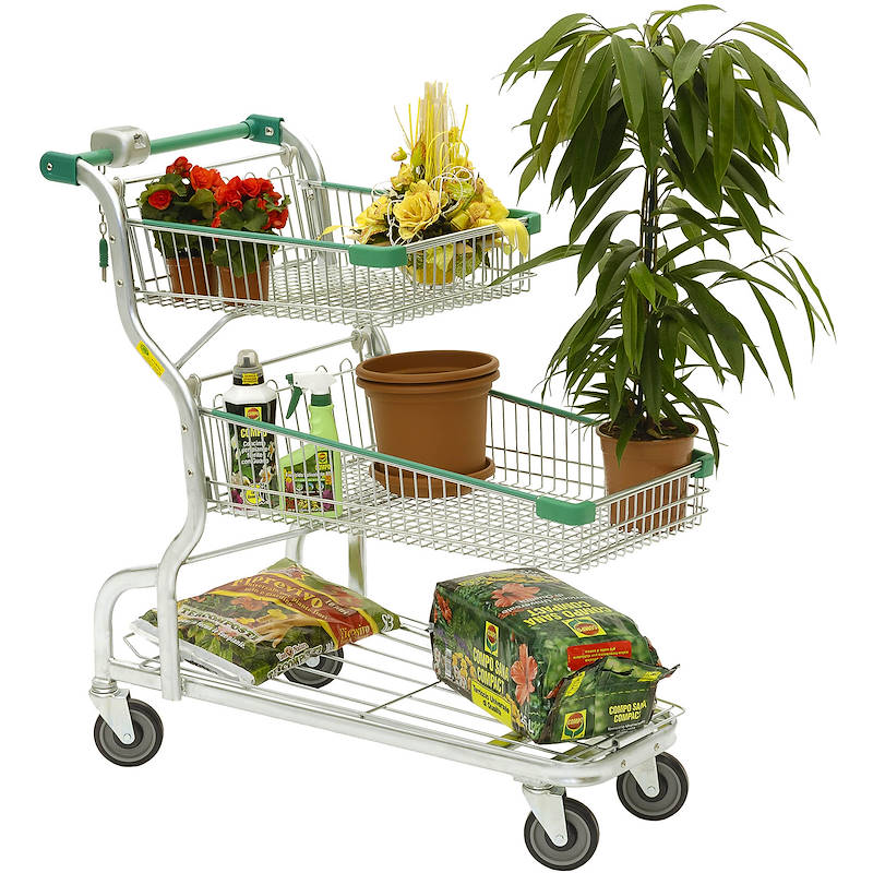 Shopping cart Garden flor 3 shelves