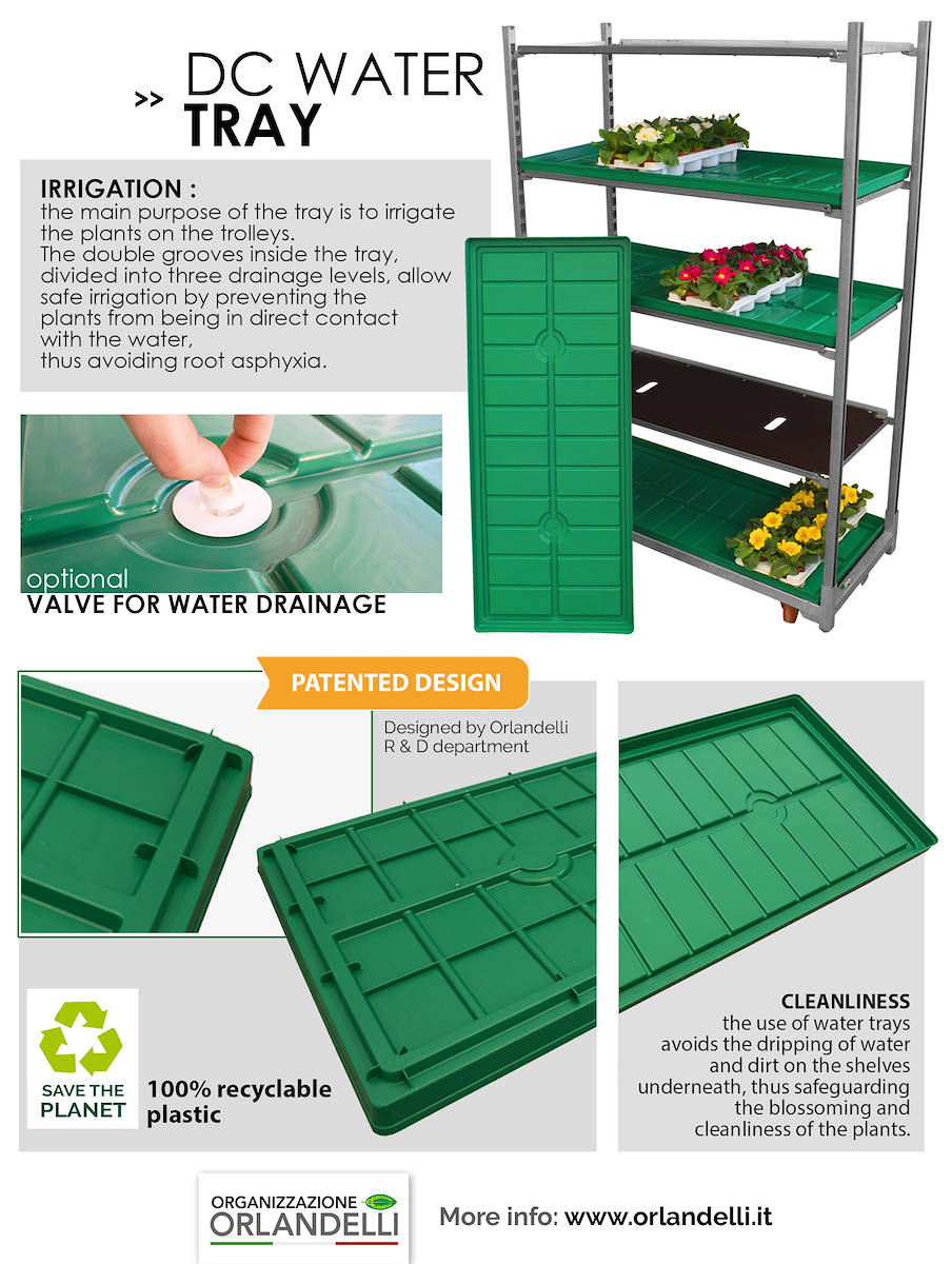 The new DC water tray